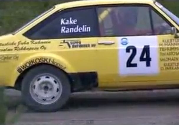 Kake Randelin ralliauto Kake randelin ilta sanomissa naisfaneistaan kyllä kannikastani saa kiinni ottaa | tanssiin Fi