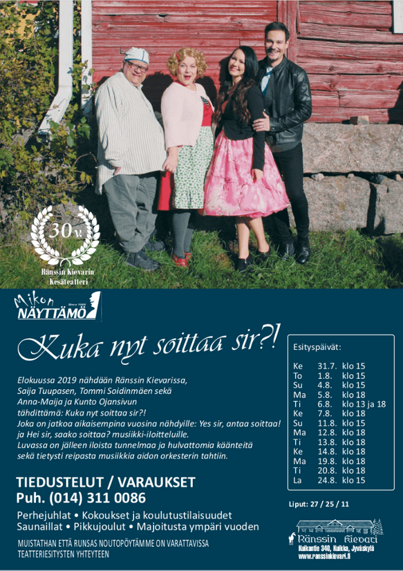 JÄttilistaus tanssitähdet ja musikaalit hurmaavat kesäteattereissa saija tommi teijo | tanssiin Fi