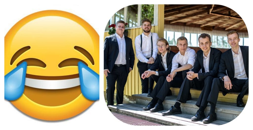 Komiat hymiö
