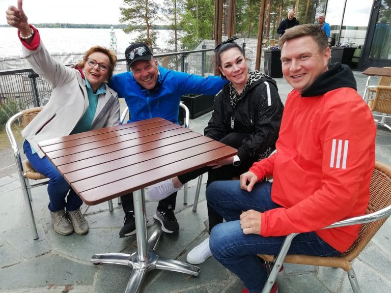 Kaija Pohjola Jaska Mäkynen Tiina Räsänen ja Jukka Hallikainen