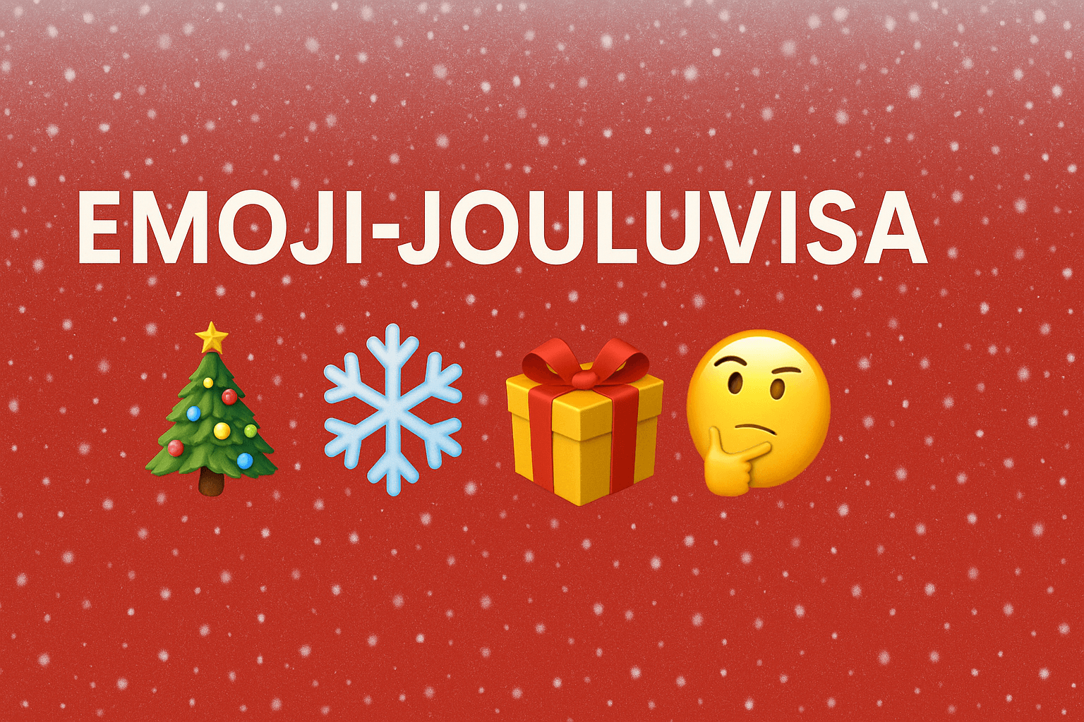 Joulun hauskin emoji visa on täällä taas  tunnistatko kaikki laulut | tanssiin Fi