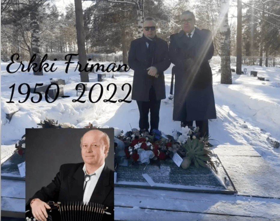 Erkki Friman Jaska Mäkynen Erkki friman laskettiin haudan lepoon jaska mäkynen muistelee hanuristiystäväänsä haikealla videolla | tanssiin Fi