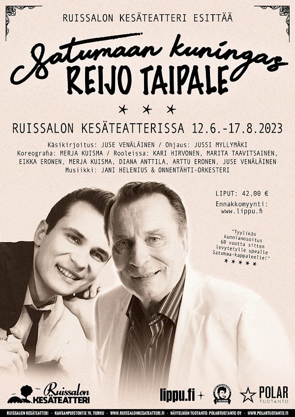 Kari hirvonen jatkaa reijo taipaleena  teatterin lava kutsuu jälleen | tanssiin Fi