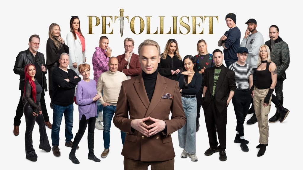 petolliset_kausi_1_promo_ryhmakuva_kuvaaja_saku_tiainen Marita taavitsainen mukana murhamysteerissä juonittelee ja kiroilee tvssä | tanssiin Fi