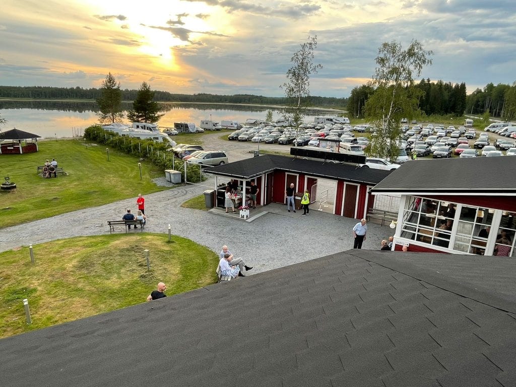 Hangan lava järvimaisemassa keski suomessa