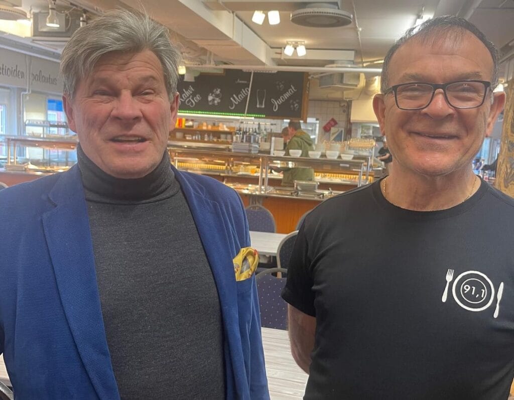 Juhani ja Hasan. kuva Sirpa Koskinen 2025