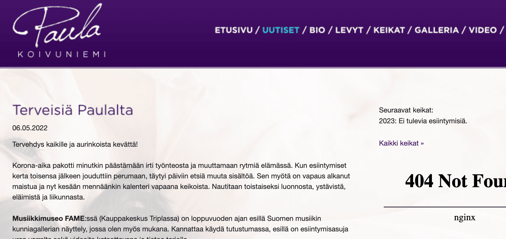 Paula koivuniemen verkkosivut 2025 | tanssiin Fi