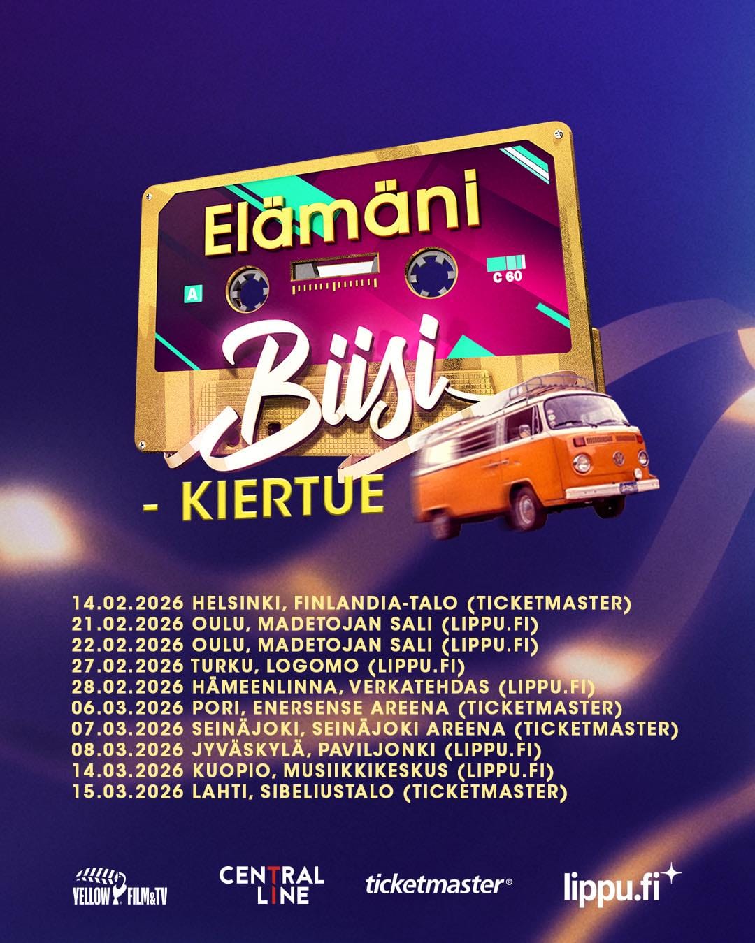 Elämäni biisi kiertue 2026 | tanssiin Fi