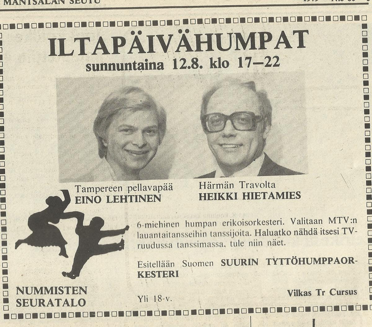 Eino lehtinen ja heikki hietamies tanssit | tanssiin Fi