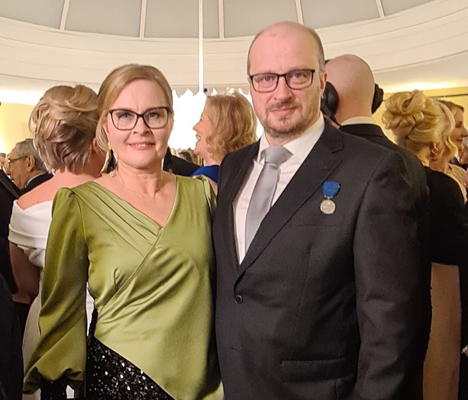 Hanna Räsänen Erkki Räsänen Linnan juhlat 2024 Hanna Räsänen Erkki Räsänen Linnan juhlat 2024