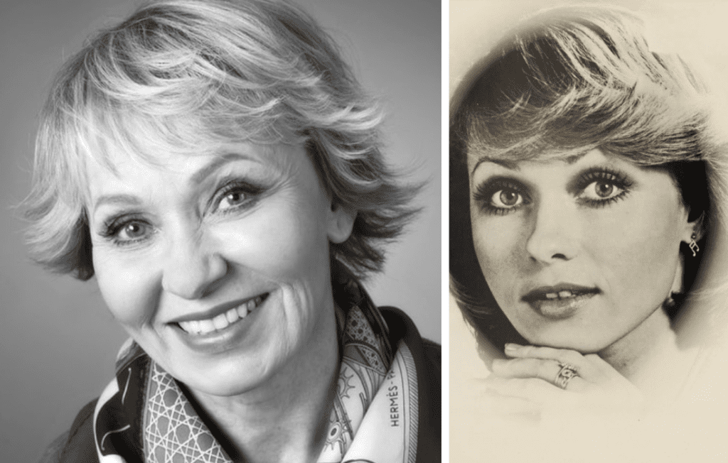 Inga Sulin 2025 ja 1960-luvulla, kasvot, poseeraus