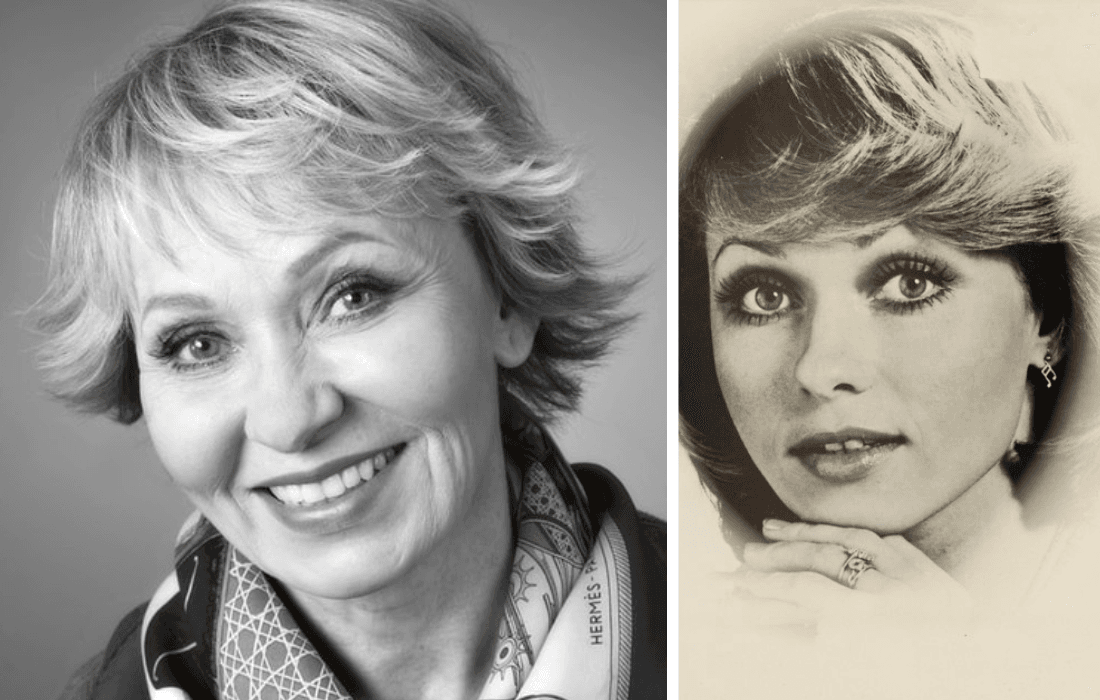 Inga Sulin 2025 ja 1960-luvulla, kasvot, poseeraus