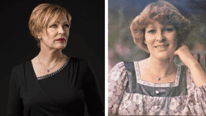 Anneli Pasanen nuorena ja nykyään – suomalaisen iskelmän tunnettu ääni kahdelta eri vuosikymmeneltä.