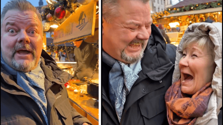 Jari sillanpää ja sari sisko joulutorilla makkaraa hanskoja ja pieni otus  video | tanssiin Fi