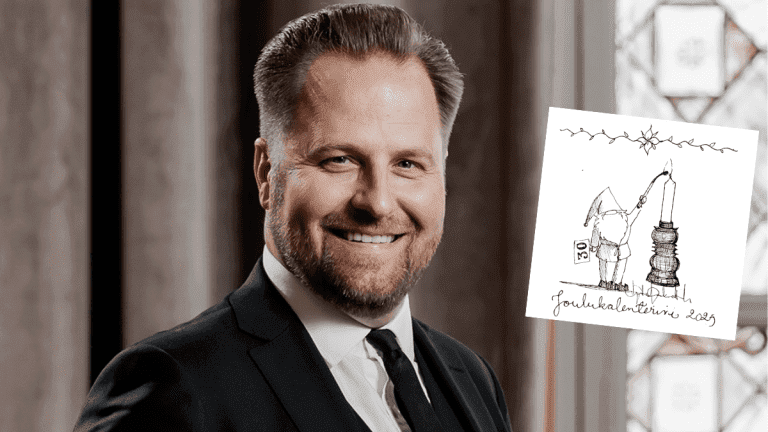 Kyösti Mäkimattila joulukalenteri Kyösti mäkimattilan joulukalenteri täyttää tasavuosia näin pidetyt piirrokset syntyvät | tanssiin Fi